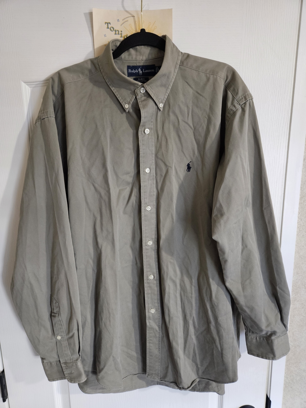 Vintage Ralph Lauren Blake Classic Button-Down Long Sleeve Shirt - Sage Green